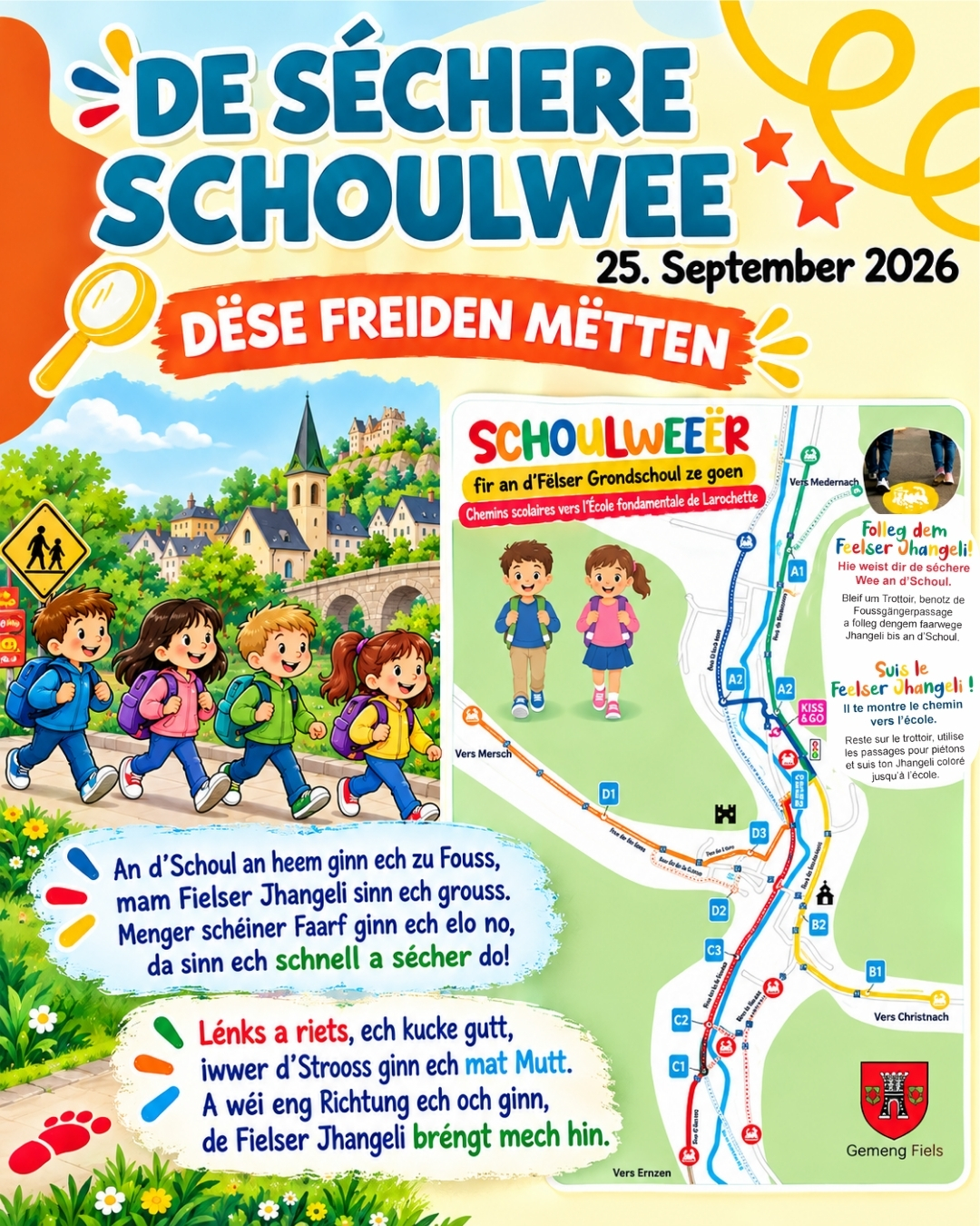 De séchere Schoulwee
