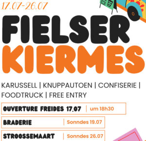Invitatioun op d'Ouverture vun der Fielser Kiermes
