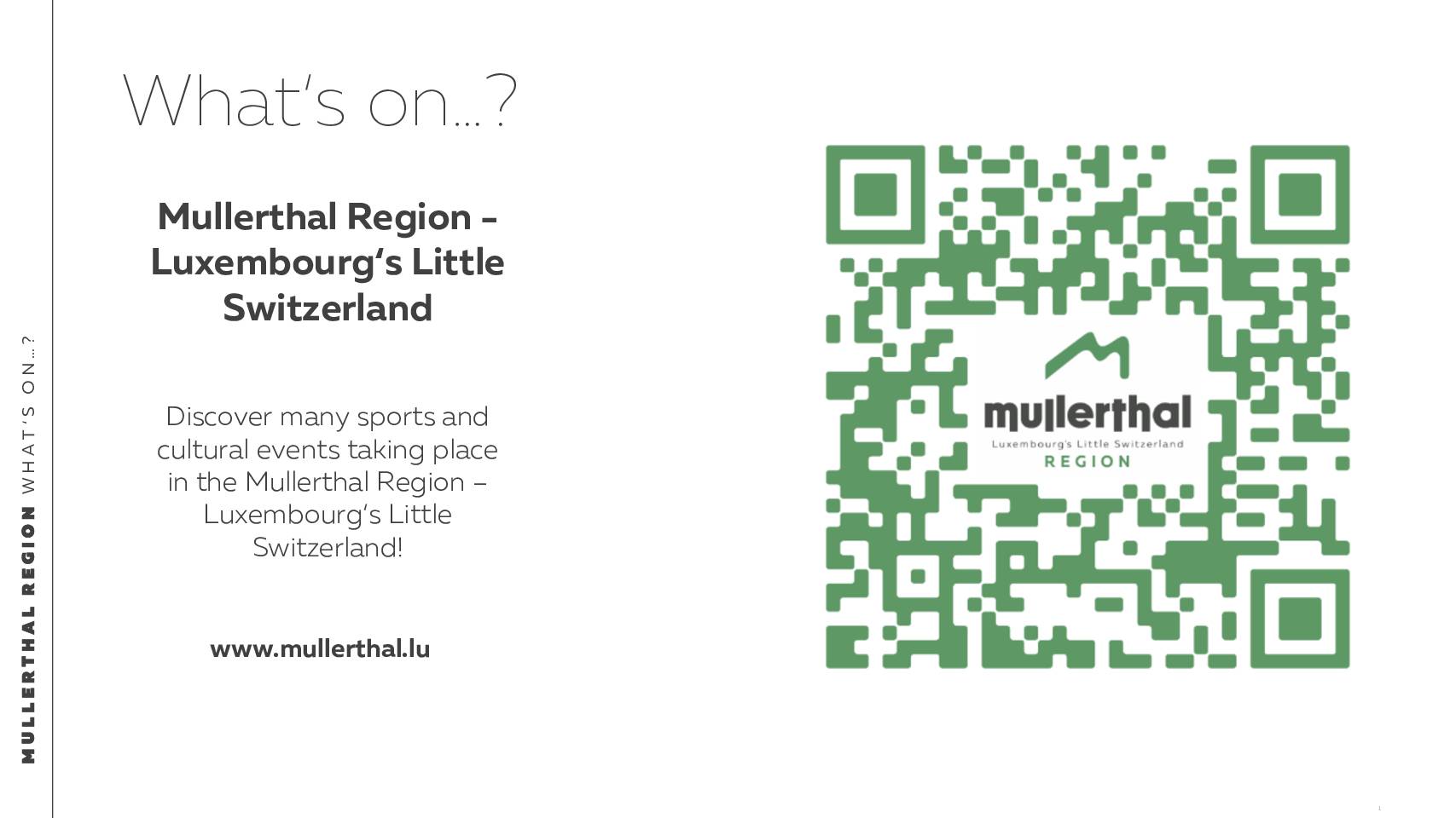 What's on ...? Region Mullerthal